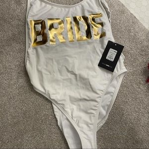 Bride swimsuit one piece size small - New with tags